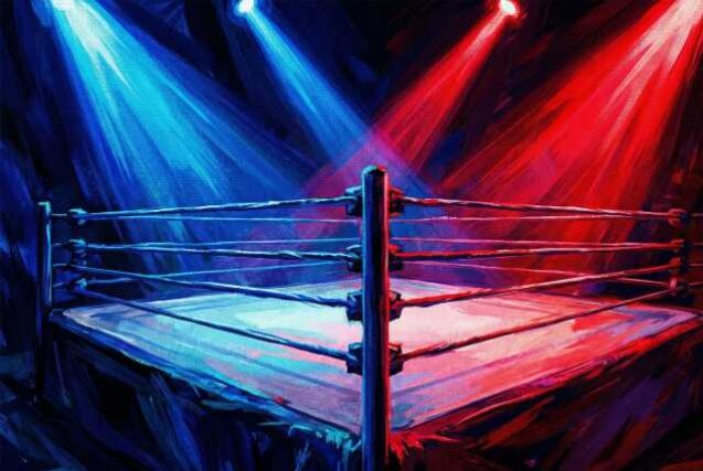 Red-and-blue-light-up-ring