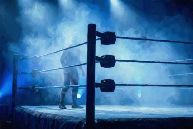 Wrestler-in-the-smoke